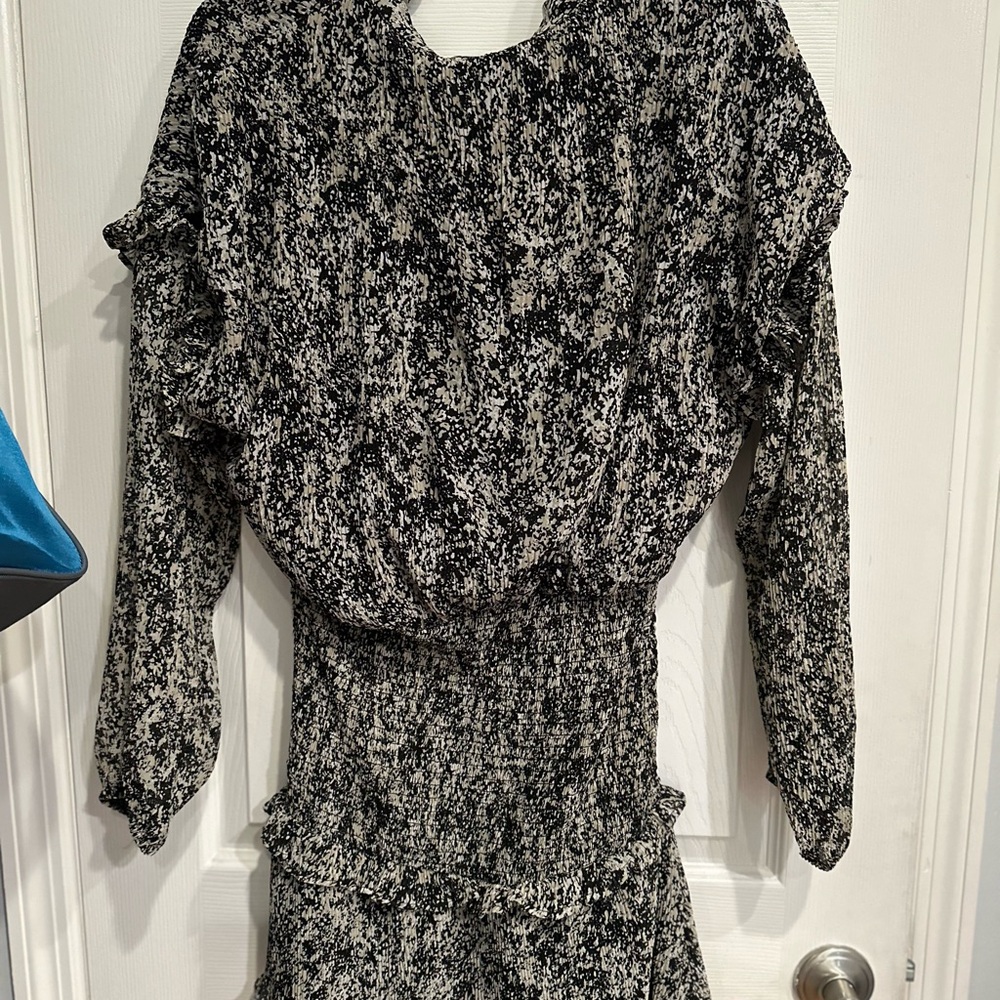 Elegant Black and White Women's Dress